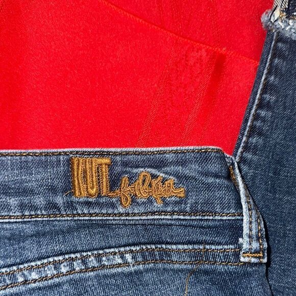 Kut from the Kloth Blue Ankle Cuffed Jeans Size 4 - Picture 9 of 10